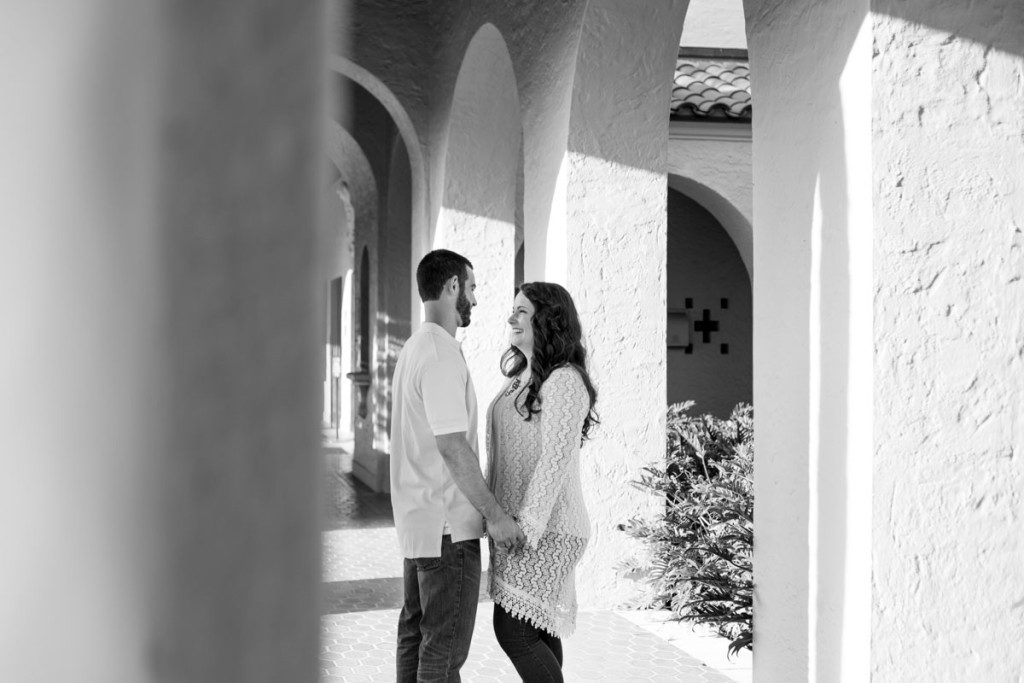 Rollins College Engagement session in Winter Park by top Orlando wedding photographer