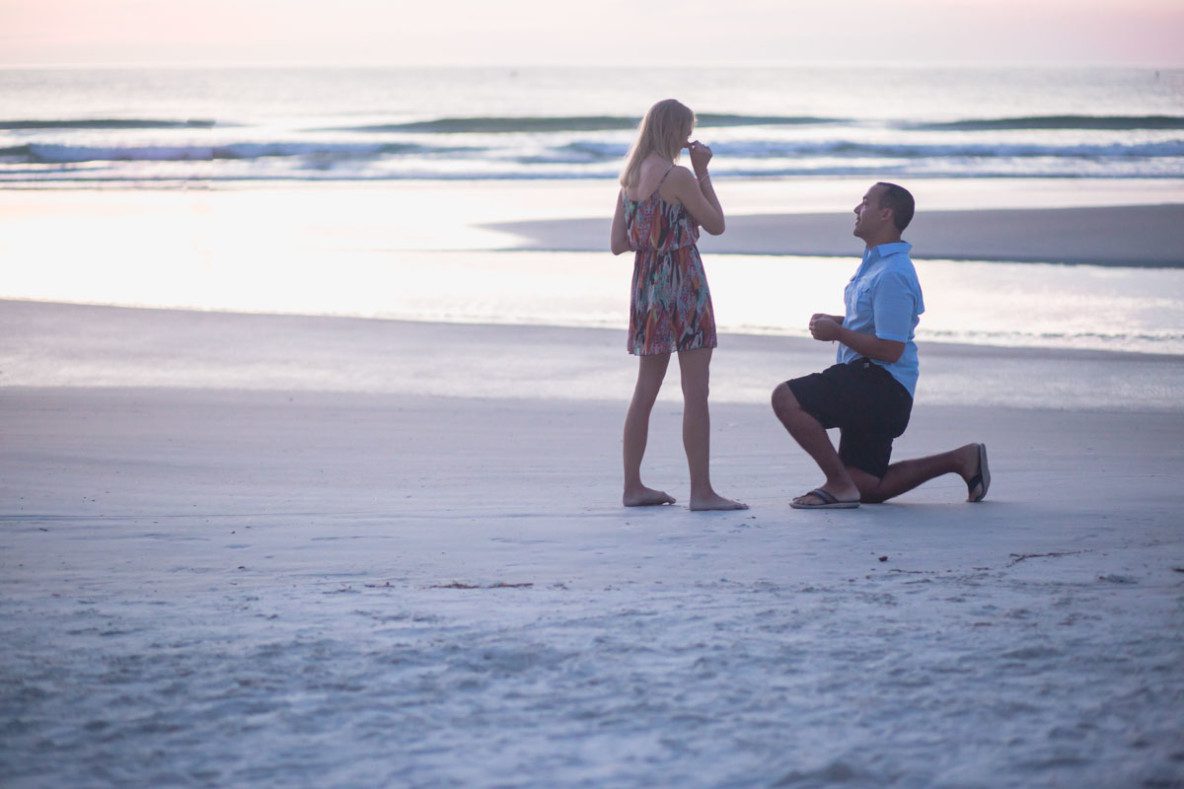 Surprise Proposal Photography New Smyrna Beach