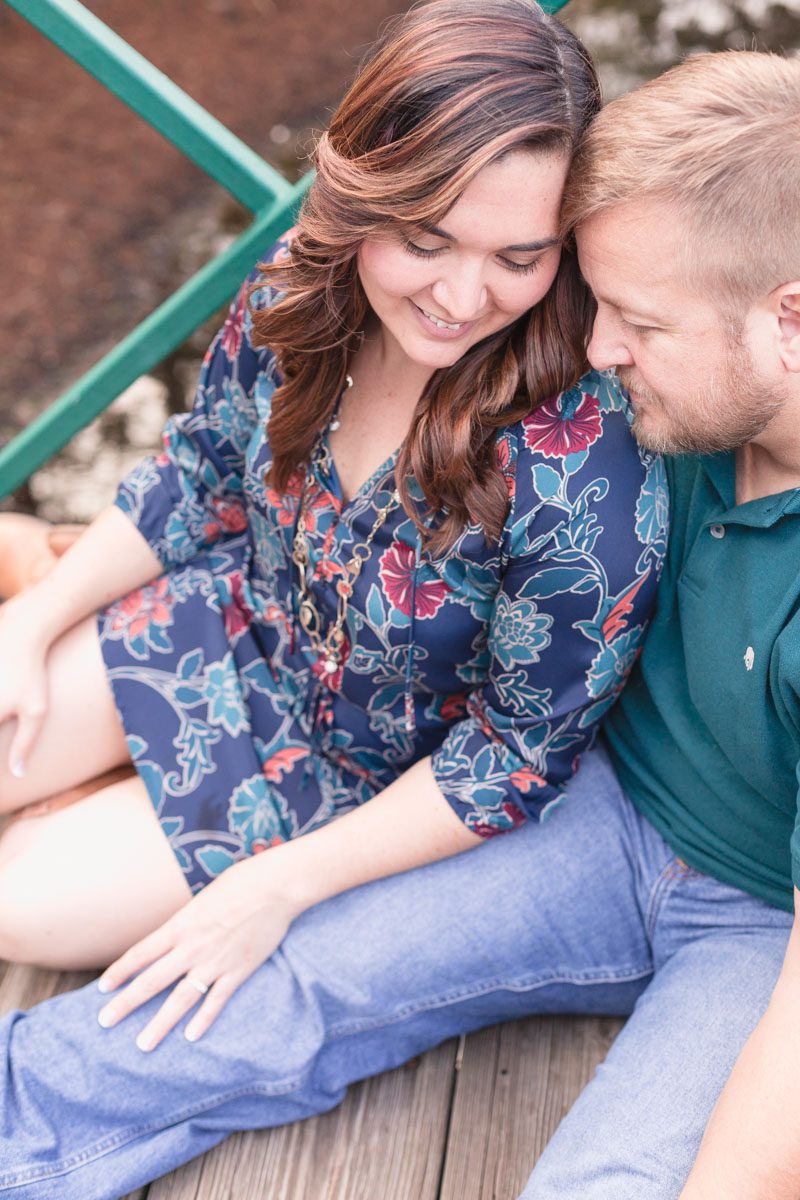 Engagement Photography with a dog Session at a park in downtown Orlando by top Orando wedding photographer