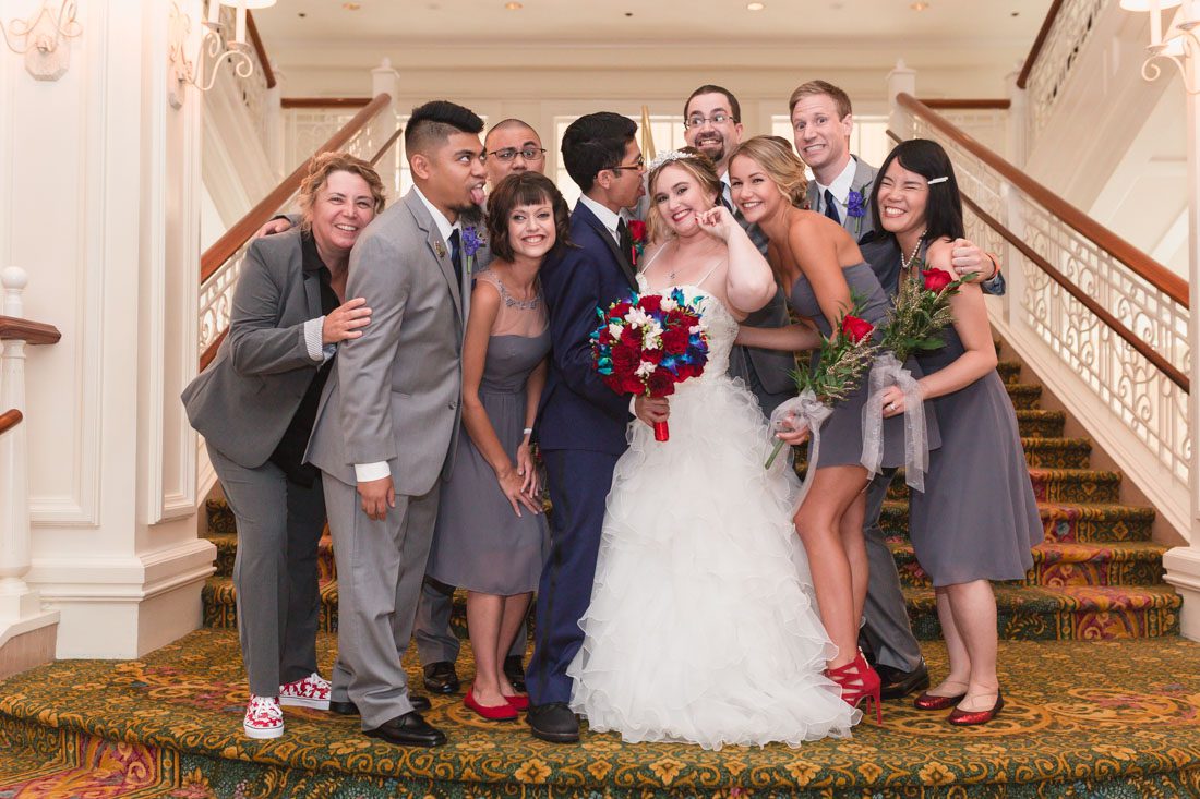 Orlando wedding photographer captures Beauty and the Beast themed Disney wedding at the pavilion and grand floridian
