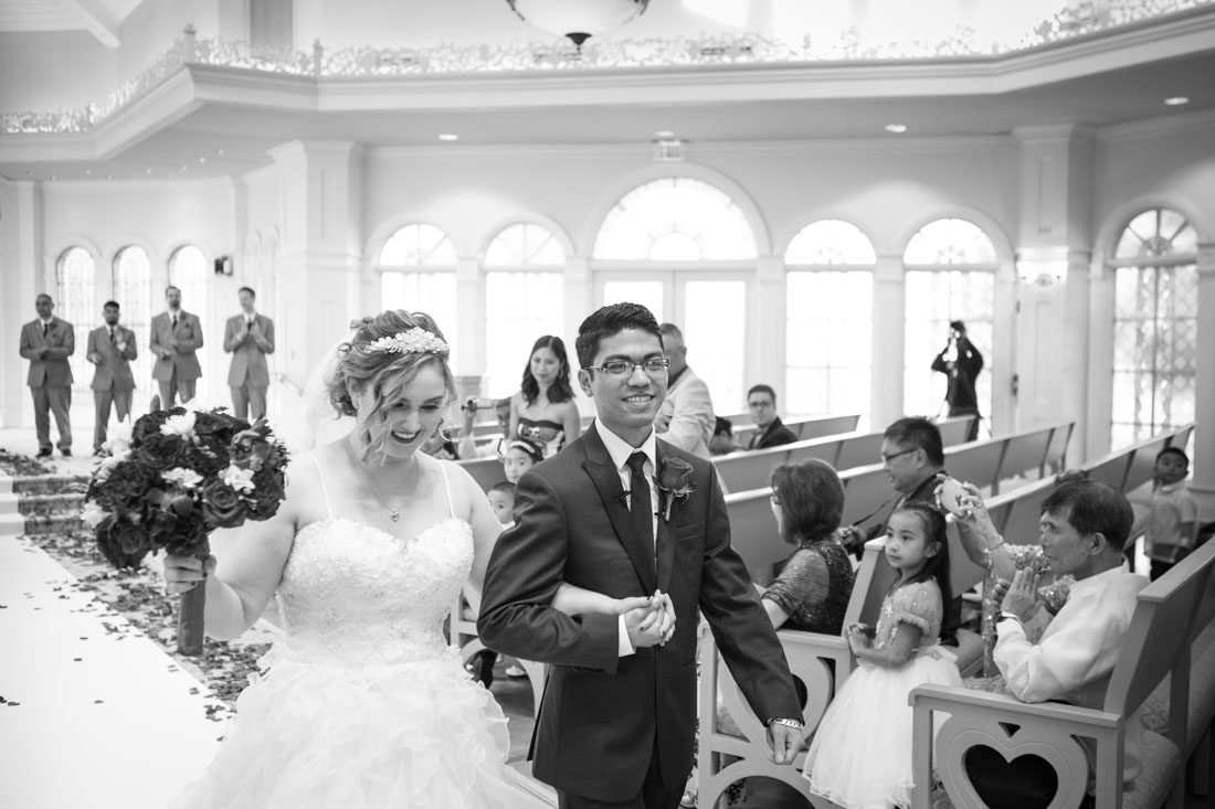 Orlando wedding photographer captures Beauty and the Beast themed Disney wedding at the pavilion and grand floridian