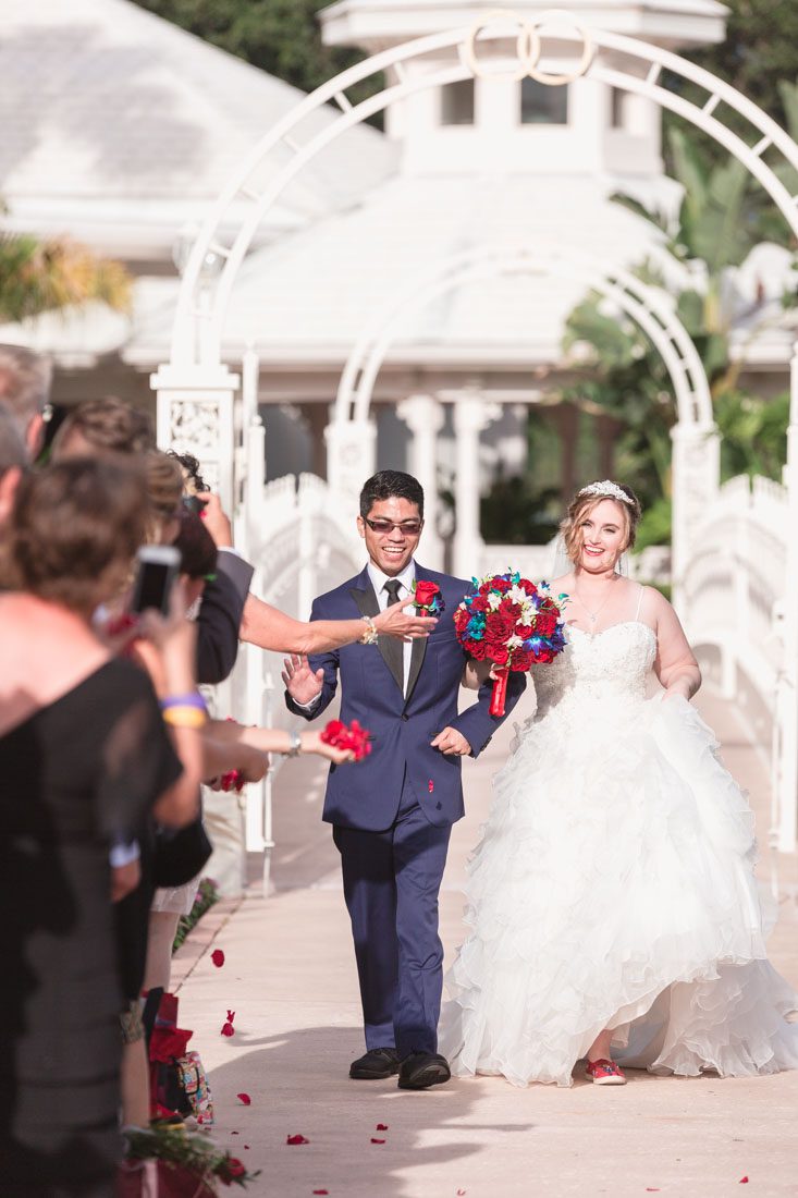 Orlando wedding photographer captures Beauty and the Beast themed Disney wedding at the pavilion and grand floridian
