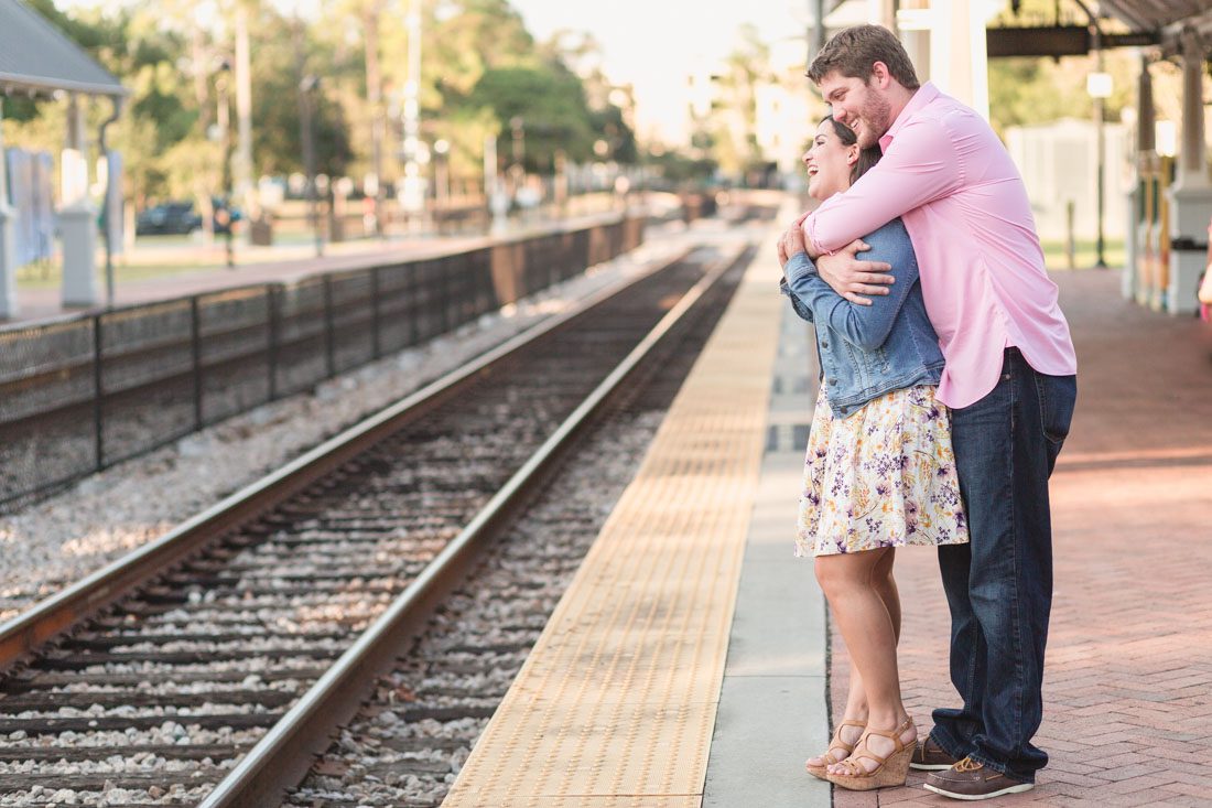 Romantic surprise proposal photography by top Orlando wedding and engagement photographer
