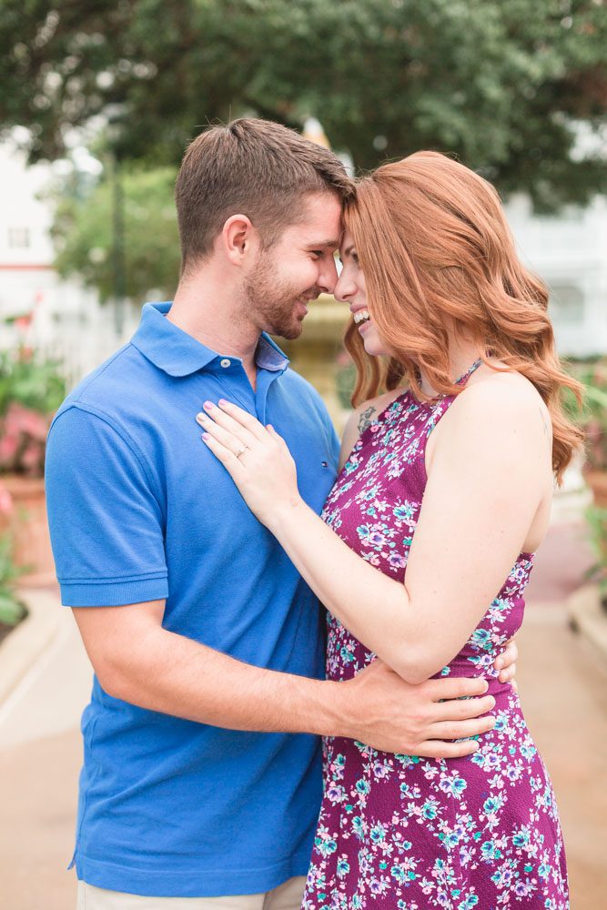 Engagement photo shoot at Disney's Grand Floridian Resort captured by top Orlando wedding and engagement photographer