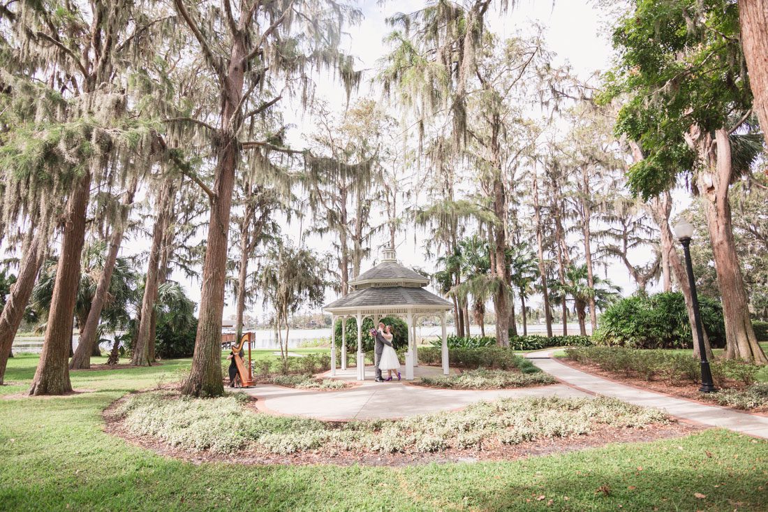 Wedding Photographer Orlando Cypress Grove 8 Captured By Elle Orlando Wedding Photography And Videography Team Capture Intimate At A Gazebo In Cypress Grove
