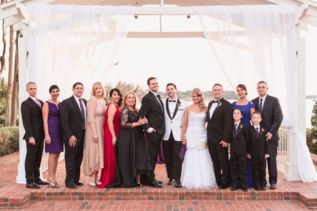 Family portrait during a gay wedding in Orlando captured by top LGBT wedding photographer