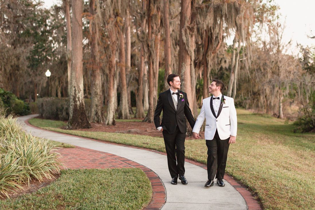 Gay wedding photography at Cypress Grove park captured by top LGBT wedding photographer in Orlando