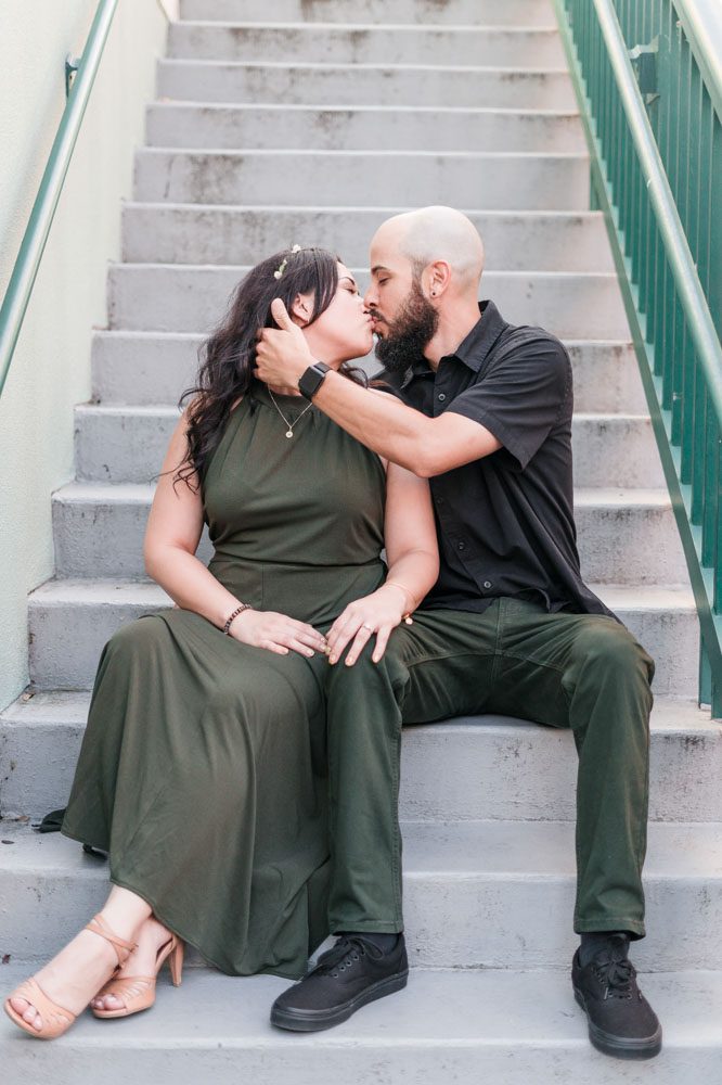 Orlando engagement photographer captures romantic photo session in Celebration Florida