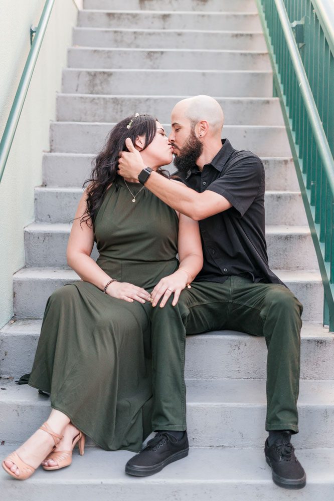 Orlando engagement photographer captures romantic photo session in Celebration Florida