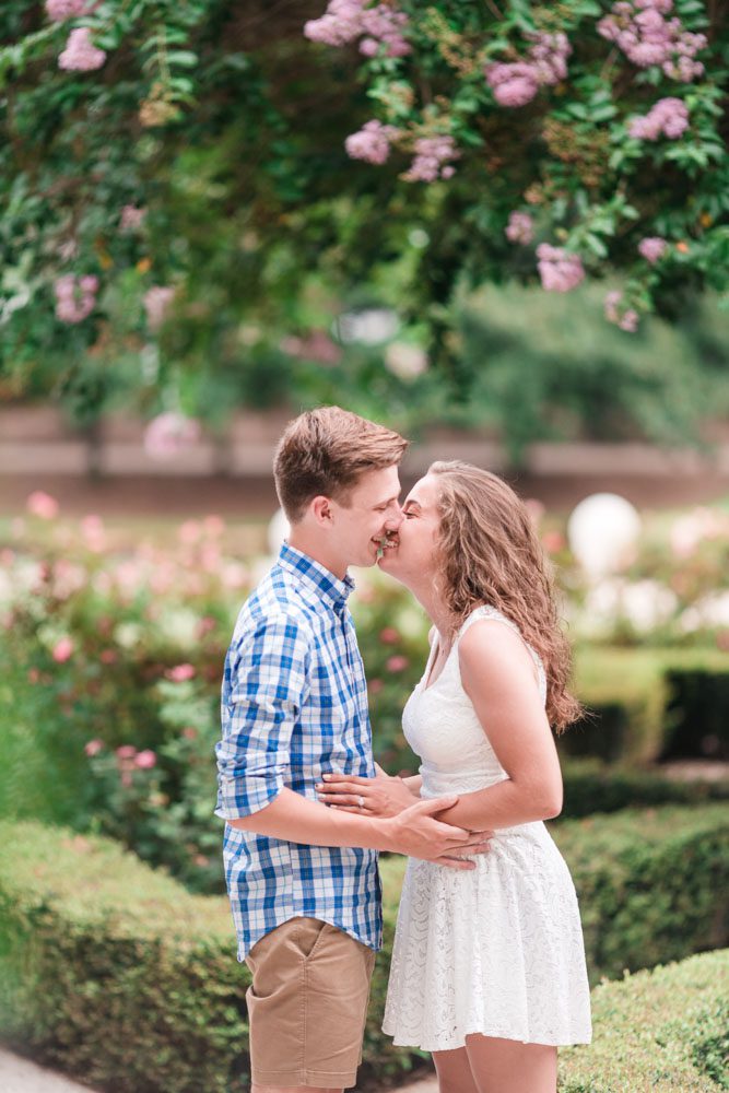 Romantic Engagement photography session in Orlando at Disney resort Port Orleans Riverside captured by top Orlando proposal photographer